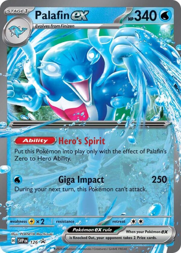 Palafin ex 126 Holofoil SV: Scarlet & Violet Promo Cards Palafin ex 126 Holofoil SV: Scarlet & Violet Promo Cards