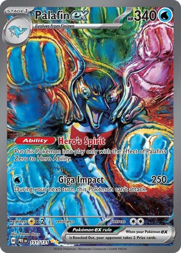 Palafin ex 151/131 Holofoil SV: Prismatic Evolutions