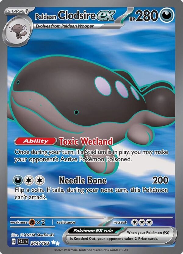 Paldean Clodsire ex 244/193 Holofoil SV02: Paldea Evolved