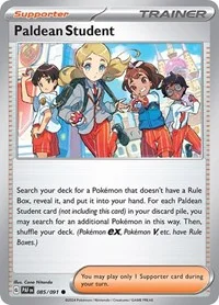 Paldean Student | 085/091 | Reverse Holofoil | SV: Paldean Fates Paldean Student | 085/091 | Reverse Holofoil | SV: Paldean Fates