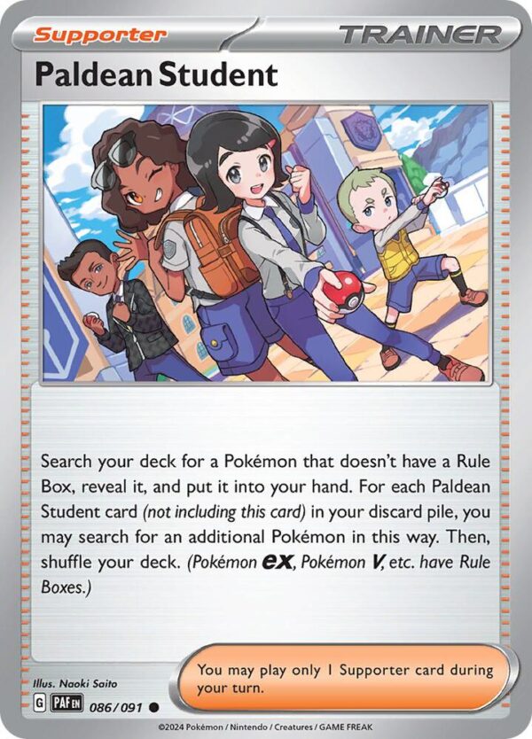 Paldean Student 086/091 Normal SV: Paldean Fates