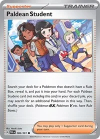 Paldean Student | 086/091 | Reverse Holofoil | SV: Paldean Fates Paldean Student | 086/091 | Reverse Holofoil | SV: Paldean Fates