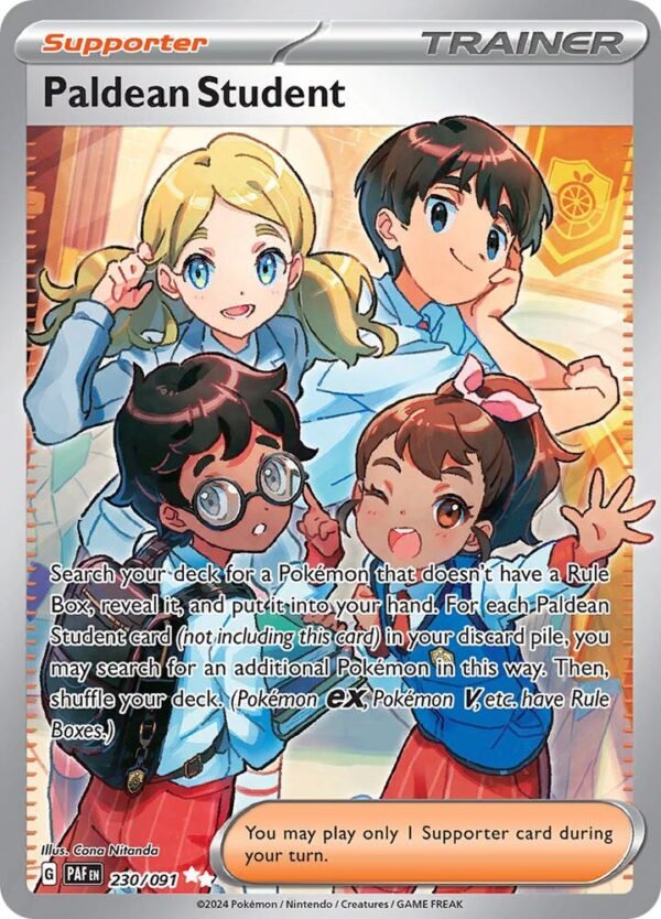 Paldean Student 230/091 Holofoil SV: Paldean Fates
