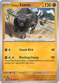 Paldean Tauros | 101/191 | Reverse Holofoil | SV08: Surging Sparks Paldean Tauros | 101/191 | Reverse Holofoil | SV08: Surging Sparks