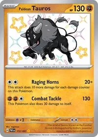 Paldean Tauros | 172/091 | Holofoil | SV: Paldean Fates