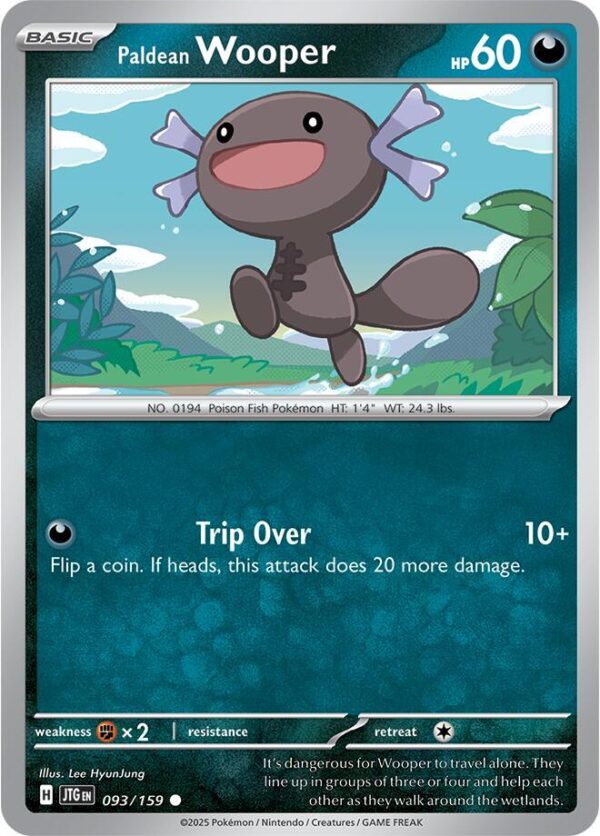 Paldean Wooper 093/159 Normal SV09: Journey Together Paldean Wooper 093/159 Normal SV09: Journey Together
