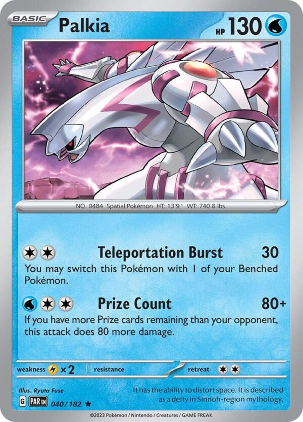 Palkia 040/182 Holofoil SV04: Paradox Rift