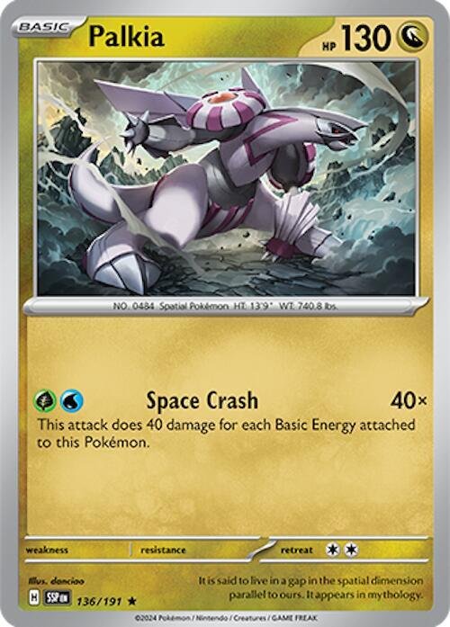 Palkia 136/191 Reverse Holofoil SV08: Surging Sparks