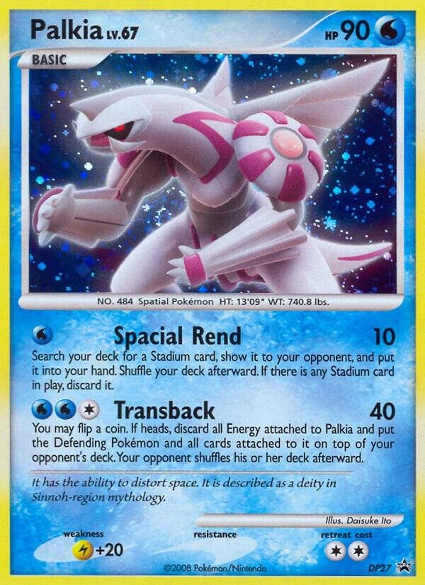 Palkia DP27 Holofoil Diamond and Pearl Promos Palkia DP27 Holofoil Diamond and Pearl Promos