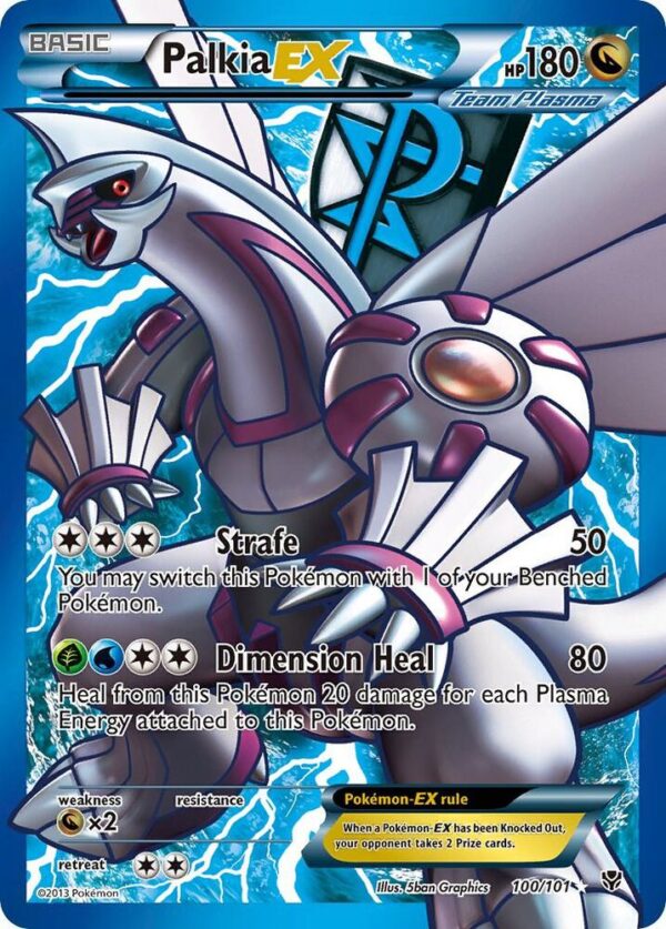 Palkia EX (Team Plasma) (100 Full Art) 100/101 Holofoil Plasma Blast