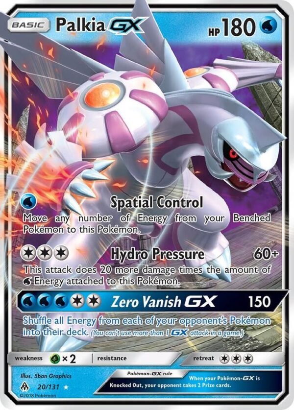 Palkia GX 20/131 Holofoil SM – Forbidden Light Palkia GX 20/131 Holofoil SM – Forbidden Light