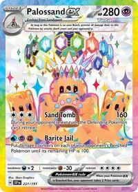 Palossand ex | 221/191 | Holofoil | SV08: Surging Sparks