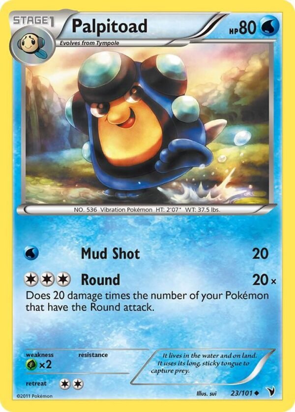 Palpitoad 23/101 Reverse Holofoil Noble Victories