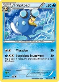 Palpitoad | 25/116 | Reverse Holofoil | Plasma Freeze