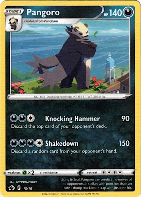 Pangoro 13/15 013/015 Normal McDonald’s Promos 2022