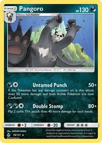 Pangoro | 78/131 | Normal | SM - Forbidden Light