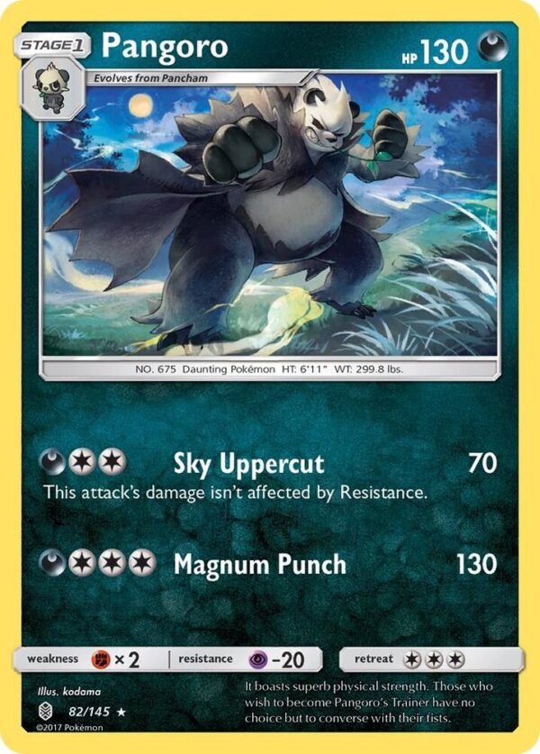 Pangoro 82/145 Normal SM – Guardians Rising
