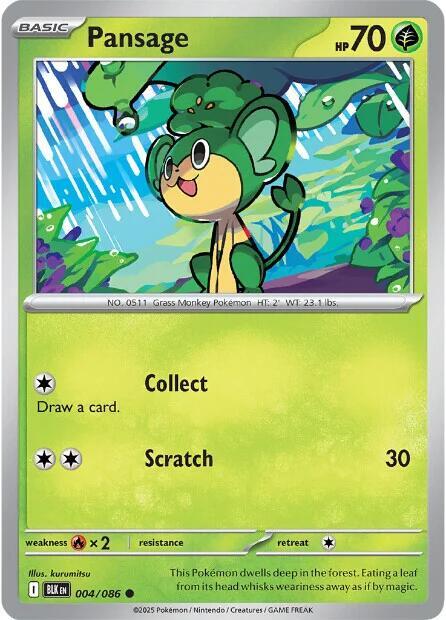 Pansage 004/086 Normal SV: Black Bolt