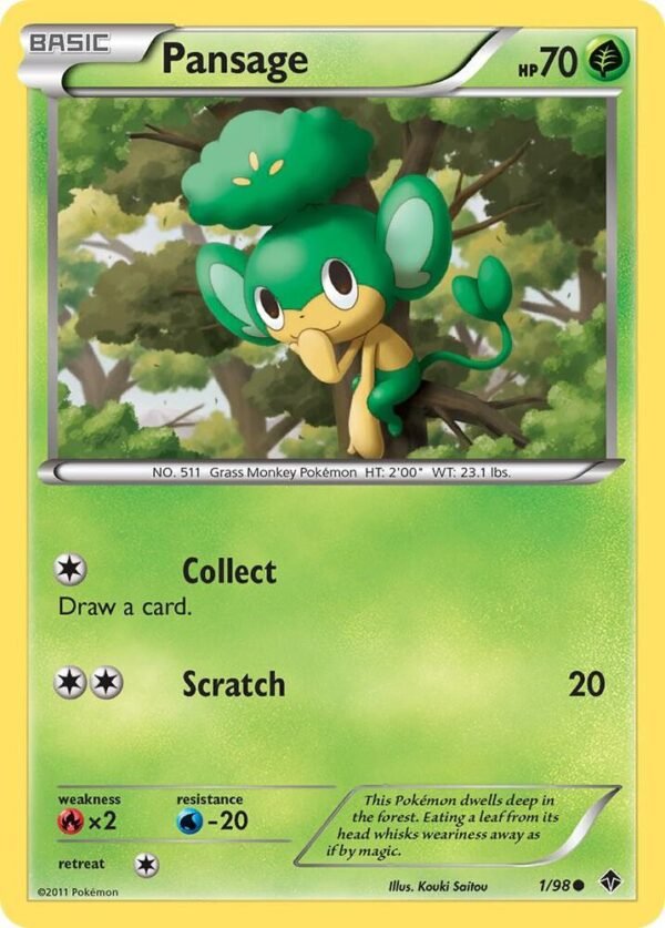 Pansage 1/98 Normal Emerging Powers Pansage 1/98 Normal Emerging Powers