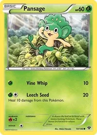 Pansage | 10/146 | Reverse Holofoil | XY Base Set