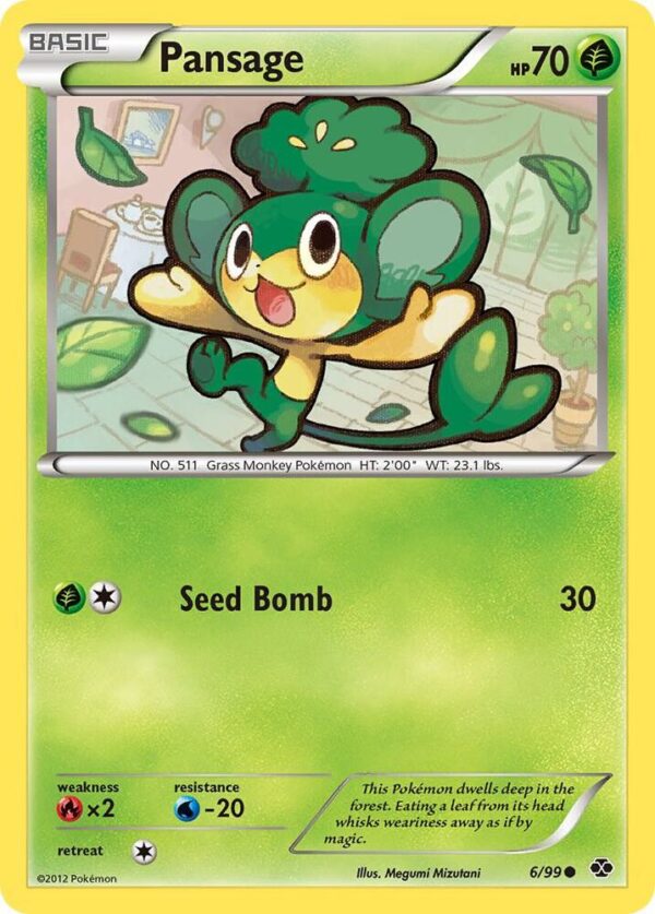 Pansage 6/99 Reverse Holofoil Next Destinies Pansage 6/99 Reverse Holofoil Next Destinies