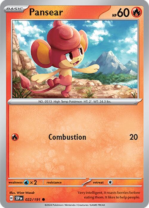 Pansear 022/191 Normal SV08: Surging Sparks Pansear 022/191 Normal SV08: Surging Sparks