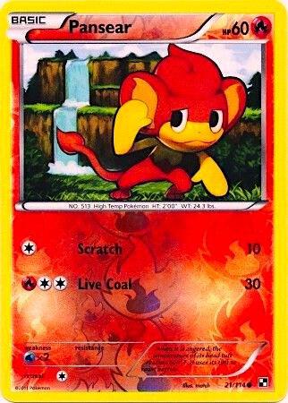 Pansear 21/114 (Energy Holo) 021/114 Reverse Holofoil Miscellaneous Cards & Products
