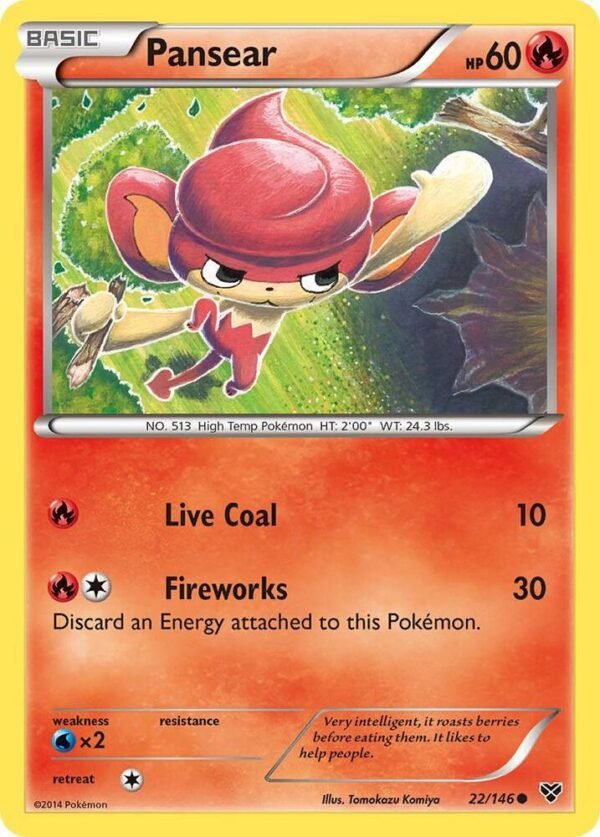 Pansear 22/146 Reverse Holofoil XY Base Set Pansear 22/146 Reverse Holofoil XY Base Set