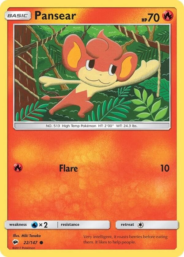 Pansear 22/147 Normal SM – Burning Shadows