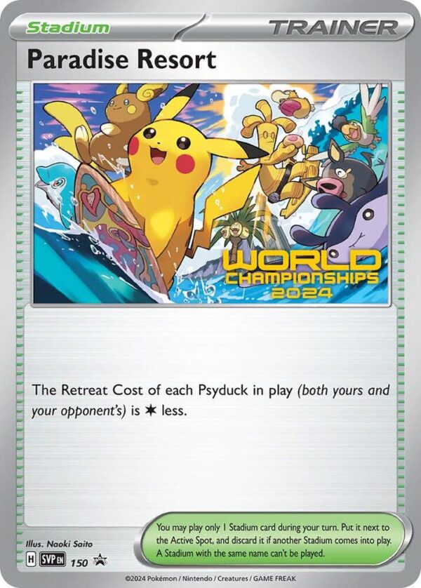Paradise Resort 150 (World Championships 2024) Normal SV: Scarlet & Violet Promo Cards