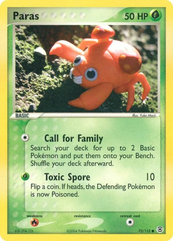 Paras 72/112 Normal FireRed & LeafGreen