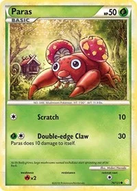 Paras | 76/123 | Reverse Holofoil | HeartGold SoulSilver
