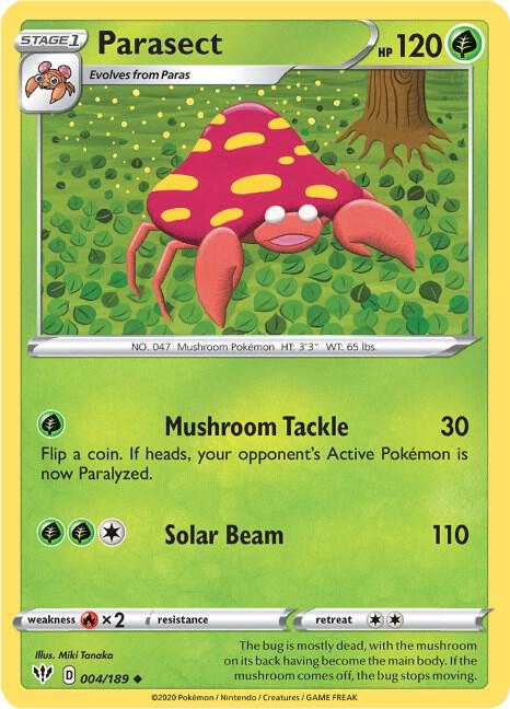 Parasect 004/189 Normal SWSH03: Darkness Ablaze