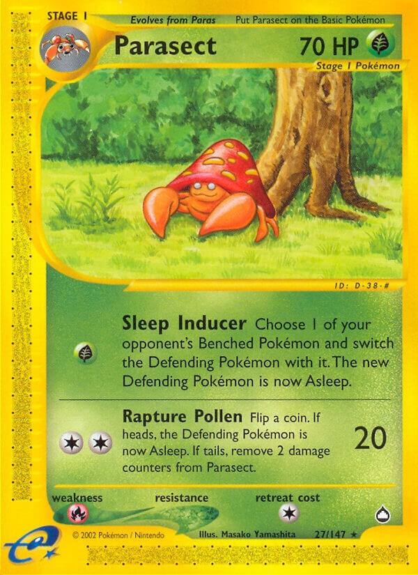 Parasect 027/147 Reverse Holofoil Aquapolis