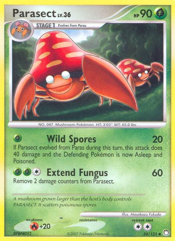 Parasect 58/123 Normal Mysterious Treasures Parasect 58/123 Normal Mysterious Treasures