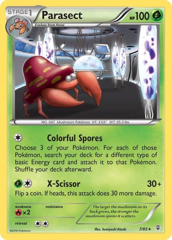 Parasect 7/83 Reverse Holofoil Generations