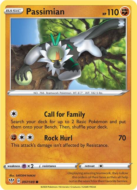 Passimian 097/189 Normal SWSH03: Darkness Ablaze Passimian 097/189 Normal SWSH03: Darkness Ablaze
