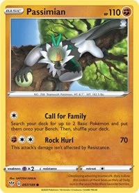 Passimian | 097/189 | Reverse Holofoil | SWSH03: Darkness Ablaze