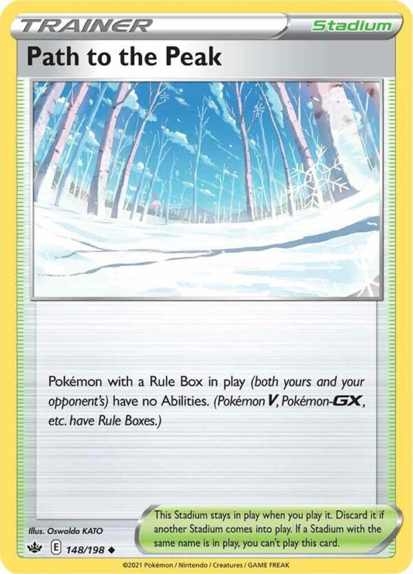 Path to the Peak 148/198 Reverse Holofoil SWSH06: Chilling Reign
