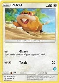 Patrat (16) | 107/145 | Normal | SM Trainer Kit: Alolan Sandslash & Alolan Ninetales Patrat (16) | 107/145 | Normal | SM Trainer Kit: Alolan Sandslash & Alolan Ninetales