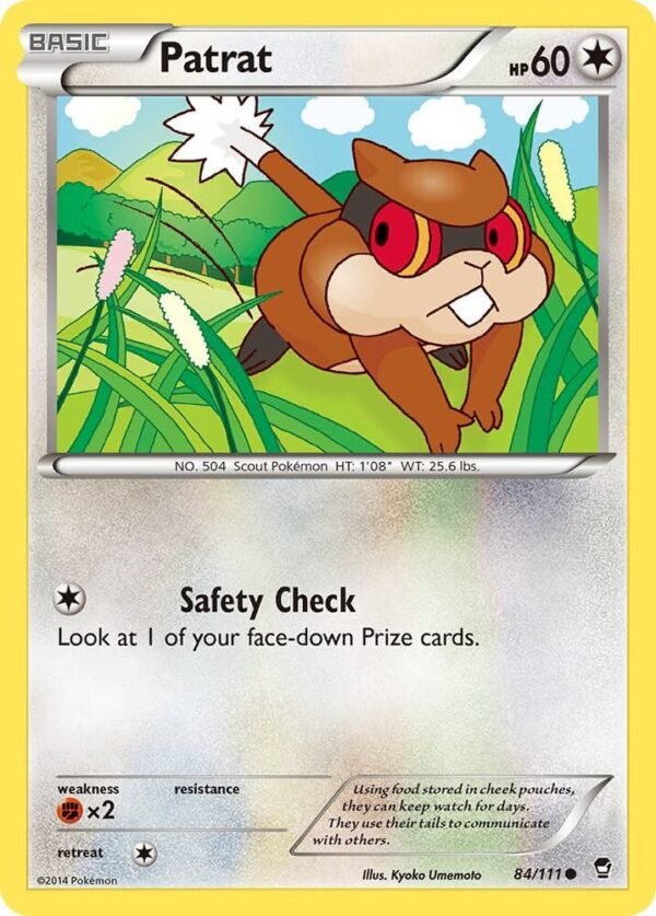 Patrat 84/111 Reverse Holofoil XY – Furious Fists Patrat 84/111 Reverse Holofoil XY – Furious Fists