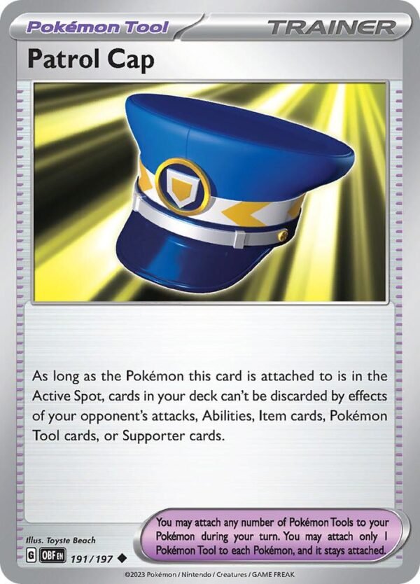 Patrol Cap 191/197 Normal SV03: Obsidian Flames Patrol Cap 191/197 Normal SV03: Obsidian Flames