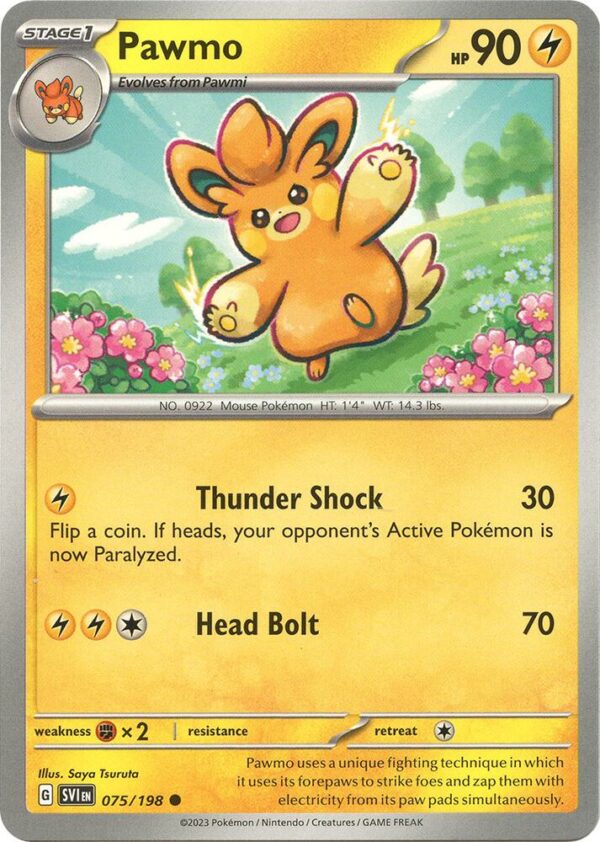 Pawmo 075/198 Reverse Holofoil SV01: Scarlet & Violet Base Set