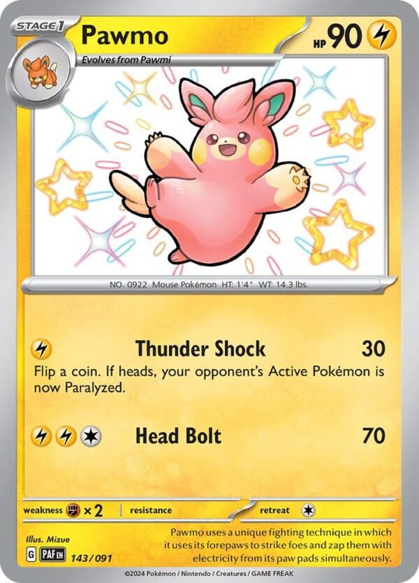 Pawmo 143/091 Holofoil SV: Paldean Fates