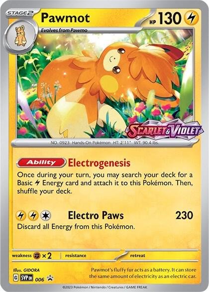 Pawmot 006 (Prerelease) Holofoil SV: Scarlet & Violet Promo Cards