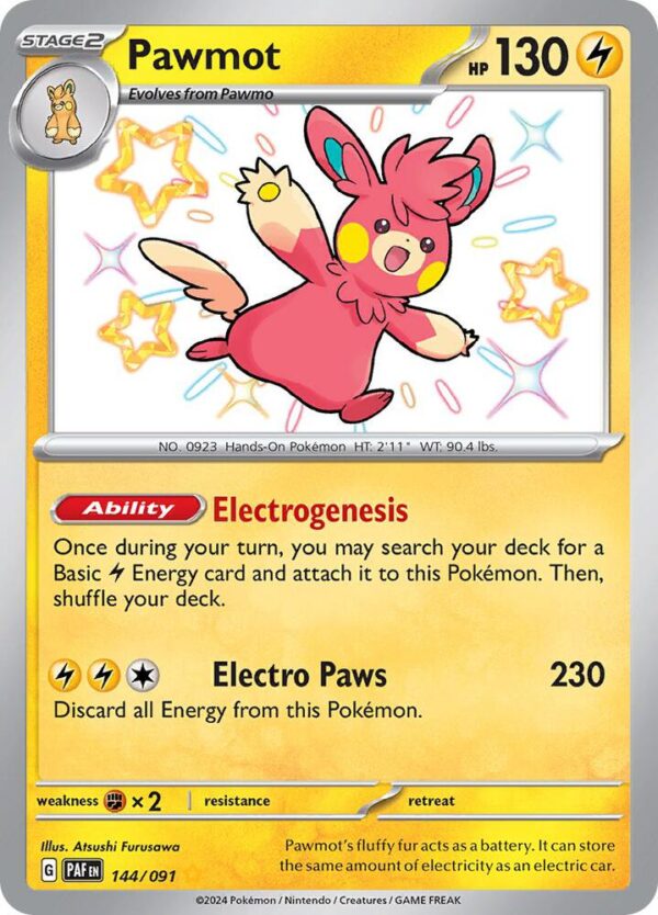 Pawmot 144/091 Holofoil SV: Paldean Fates