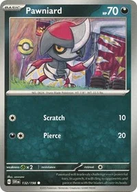 Pawniard | 132/198 | Reverse Holofoil | SV01: Scarlet & Violet Base Set