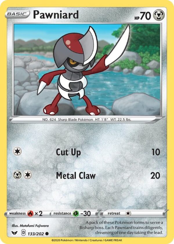 Pawniard 133/202 Normal SWSH01: Sword & Shield Base Set Pawniard 133/202 Normal SWSH01: Sword & Shield Base Set