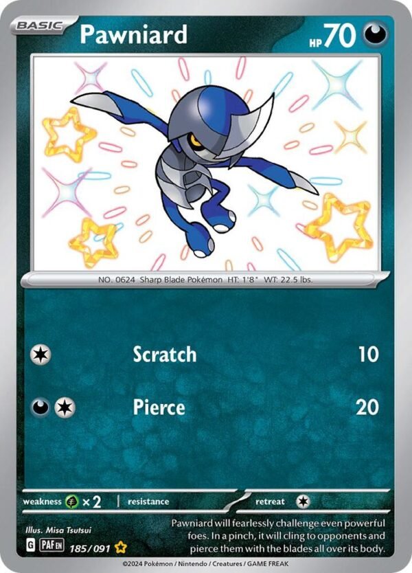 Pawniard 185/091 Holofoil SV: Paldean Fates