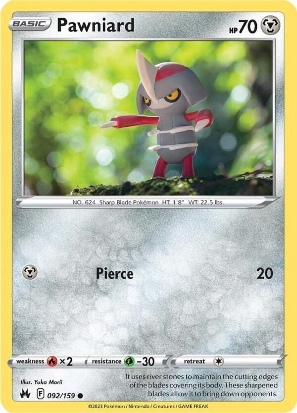Pawniard (92) 092/159 Reverse Holofoil Crown Zenith Pawniard (92) 092/159 Reverse Holofoil Crown Zenith